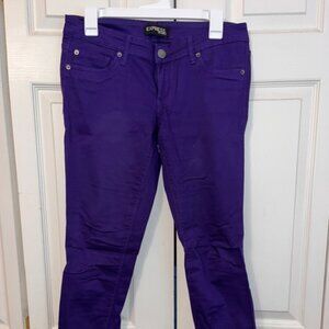 Express Skinny Jeans Purple Size 6
